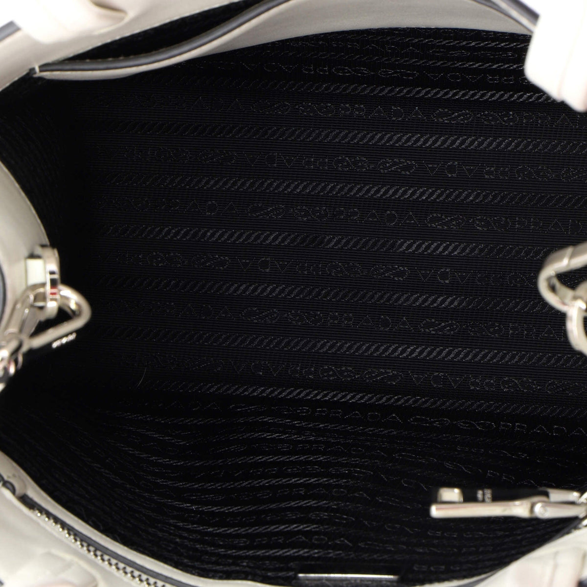 Logo Drill Tote Leather Small