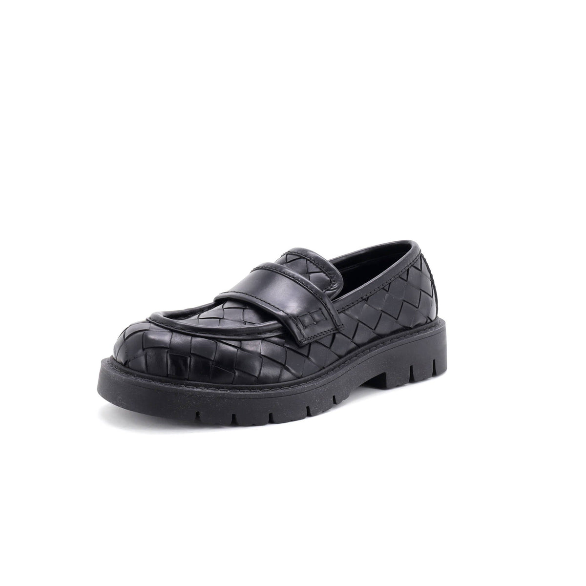 Haddock Loafers Intrecciato Leather