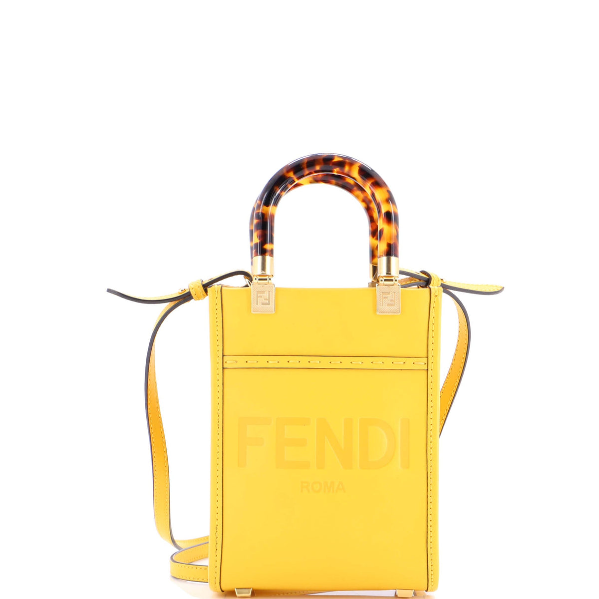 Sunshine Shopper Tote Leather Mini