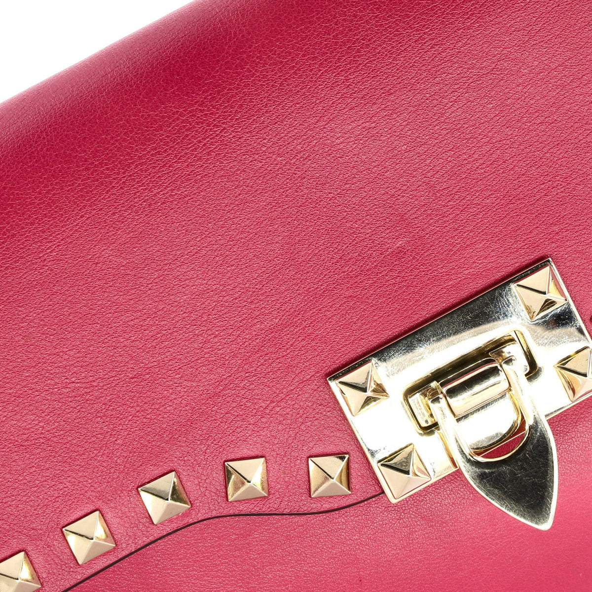 Rockstud Flip Lock Flap Bag Leather Small