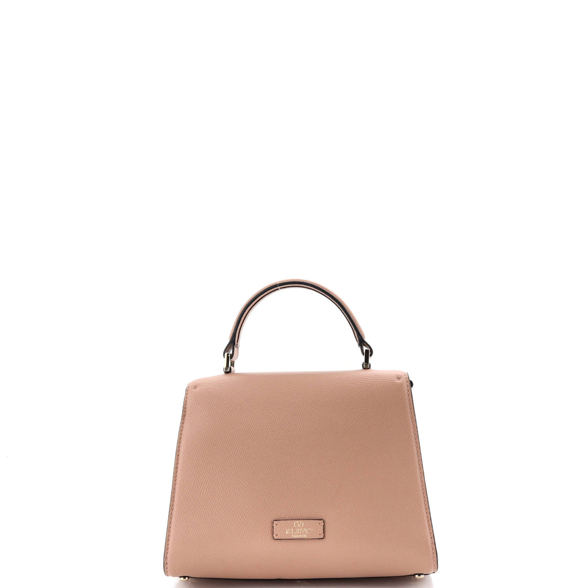 VSling Top Handle Bag Leather with Crystal Detail Small