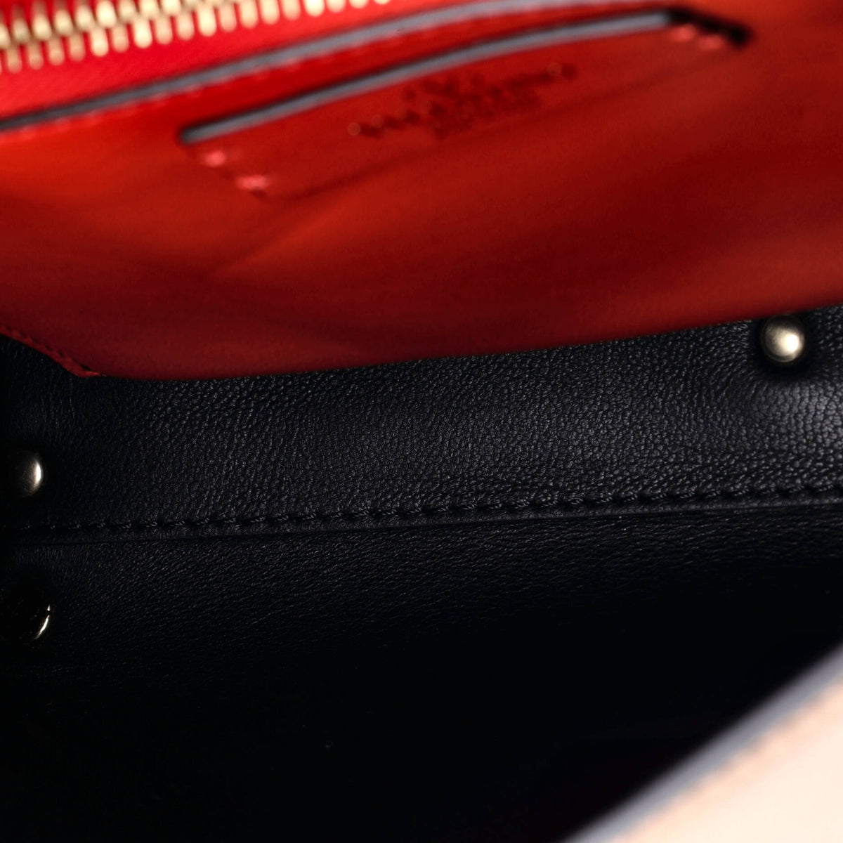 VSling Top Handle Bag Leather with Crystal Detail Small
