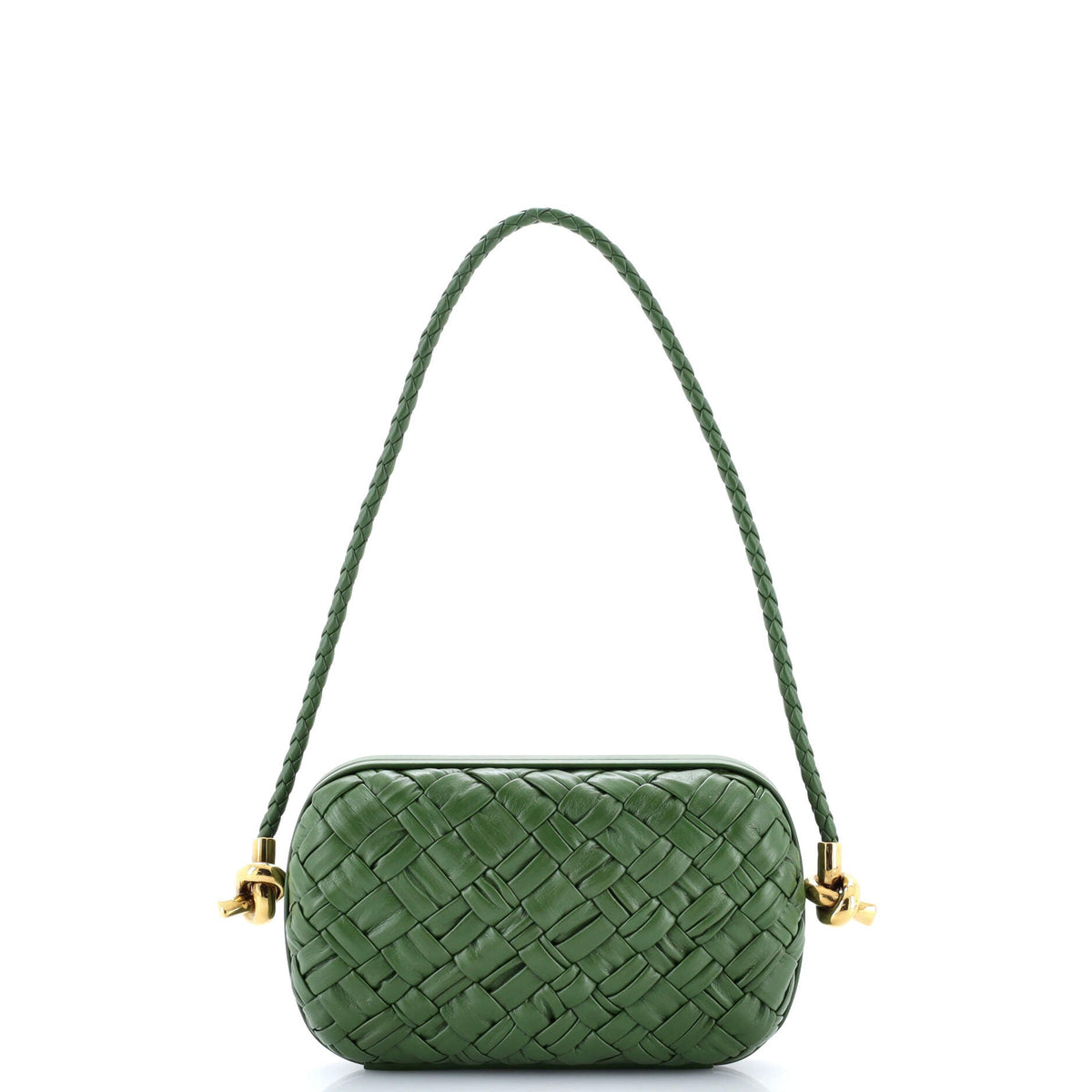 Knot Minaudiere on Strap Intrecciato Leather