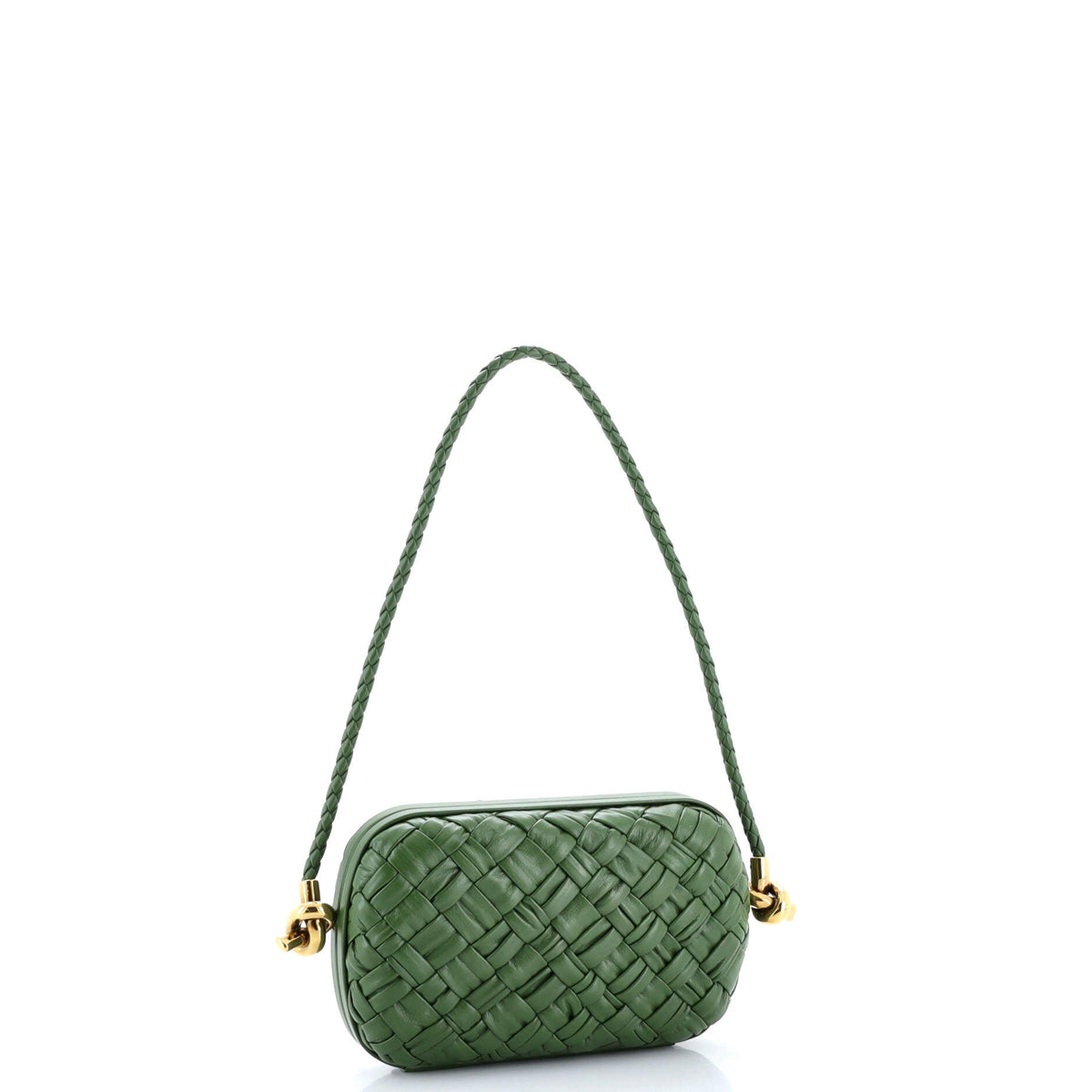 Knot Minaudiere on Strap Intrecciato Leather