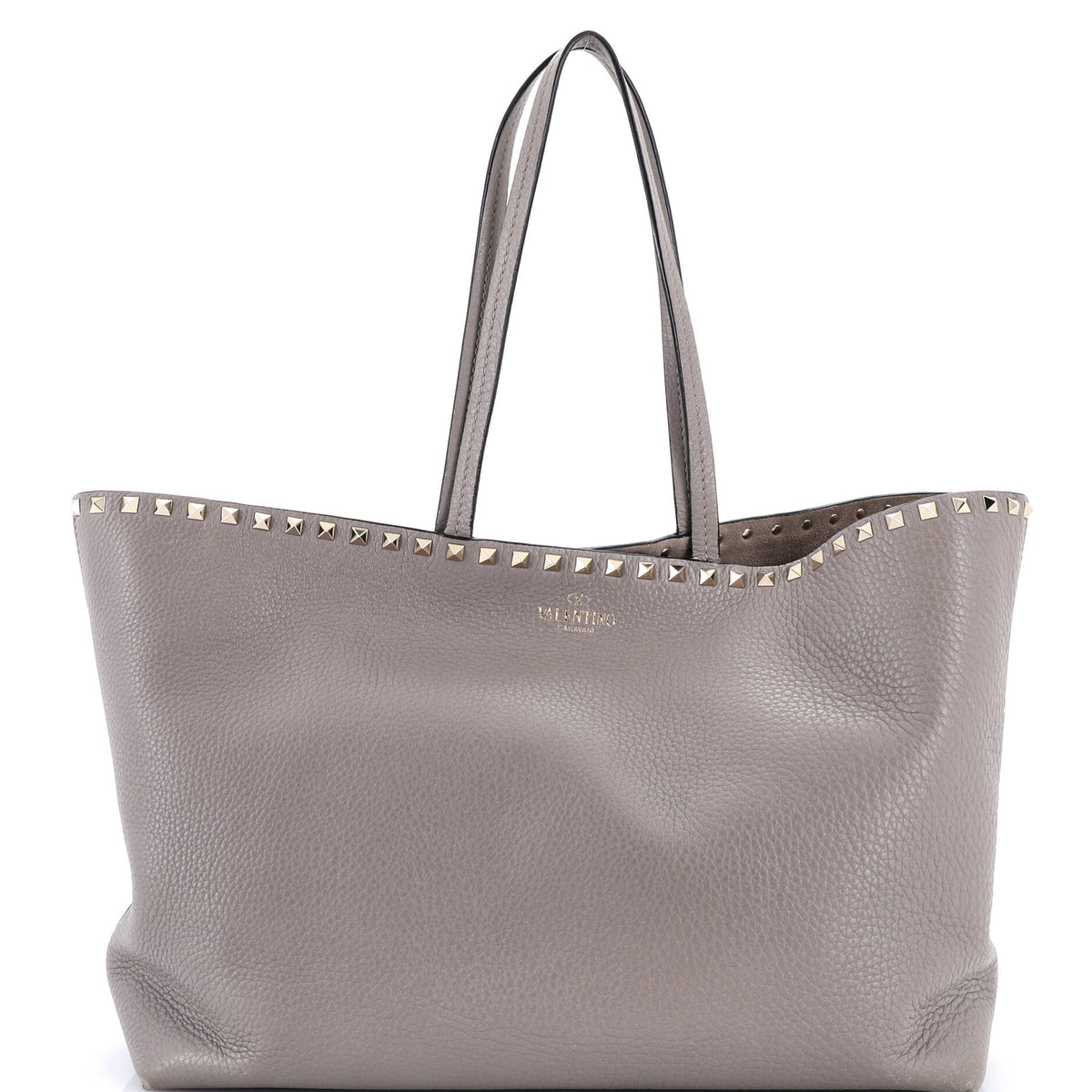 Rockstud Shopper Tote Leather Large