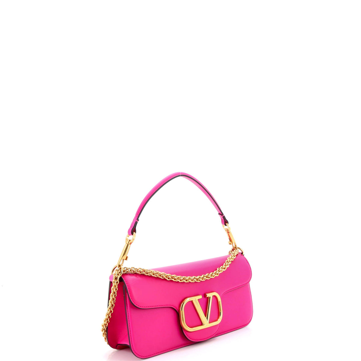 VLogo Loco Flap Shoulder Bag Leather Medium
