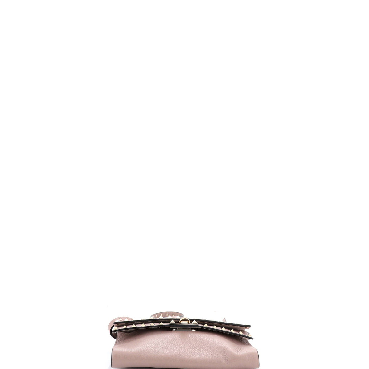 Rockstud Flip Lock Double Flap Crossbody Bag Leather Small