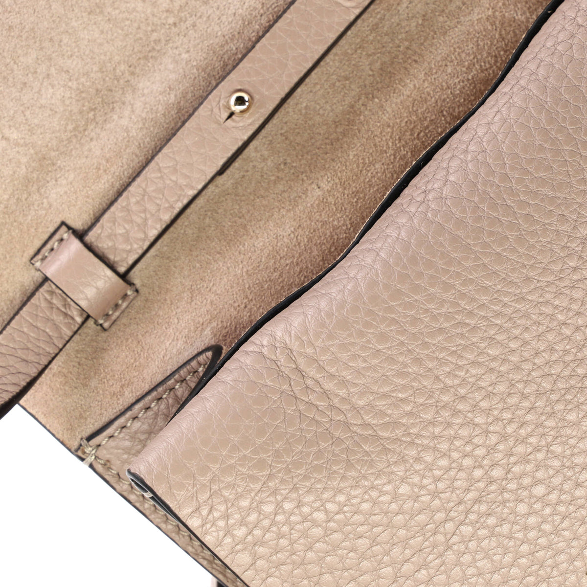 Rockstud Flip Lock Double Flap Crossbody Bag Leather Small