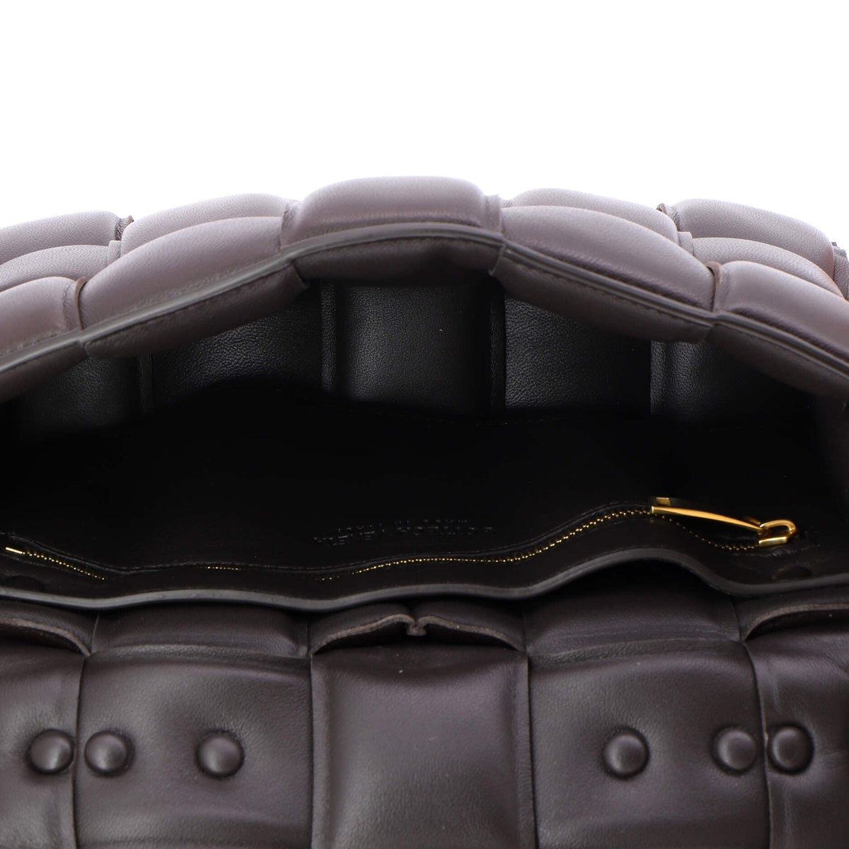 Cassette Chain Crossbody Bag Padded Maxi Intrecciato Leather