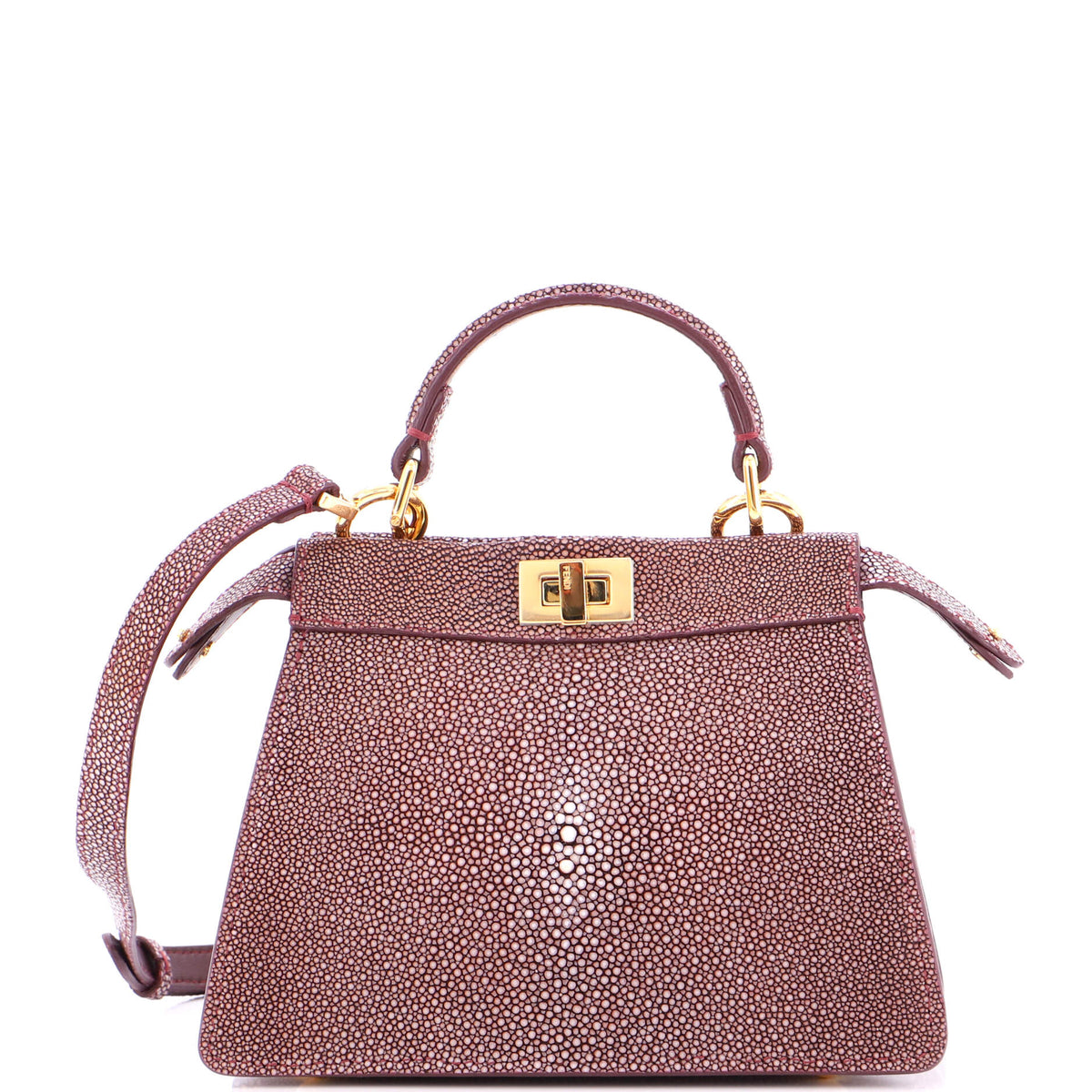 Peekaboo ISeeU Bag Stingray and Leather Petite