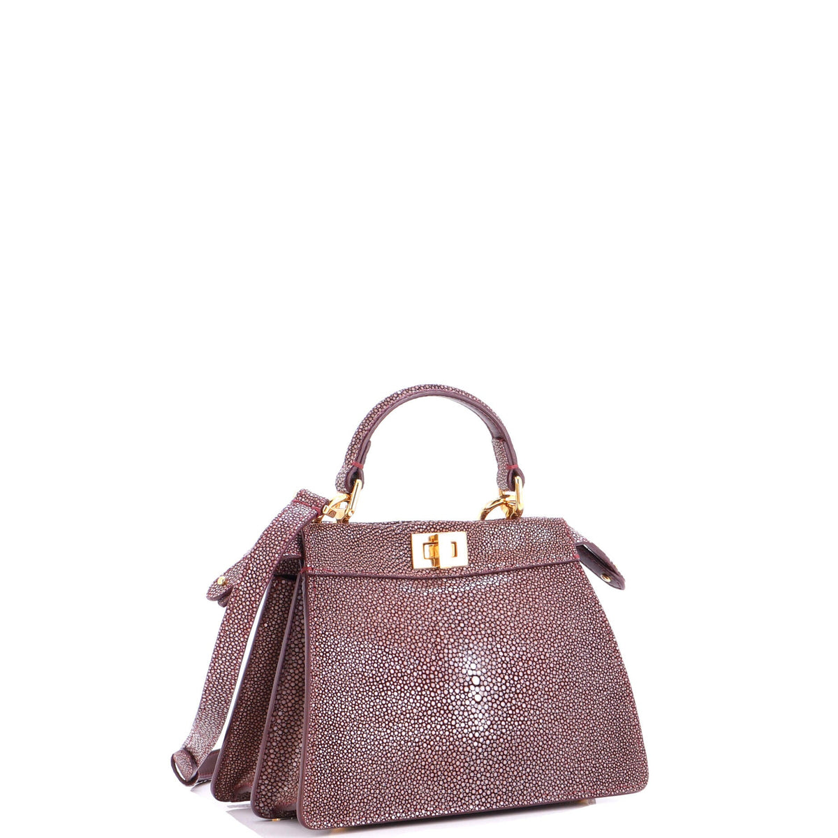 Peekaboo ISeeU Bag Stingray and Leather Petite