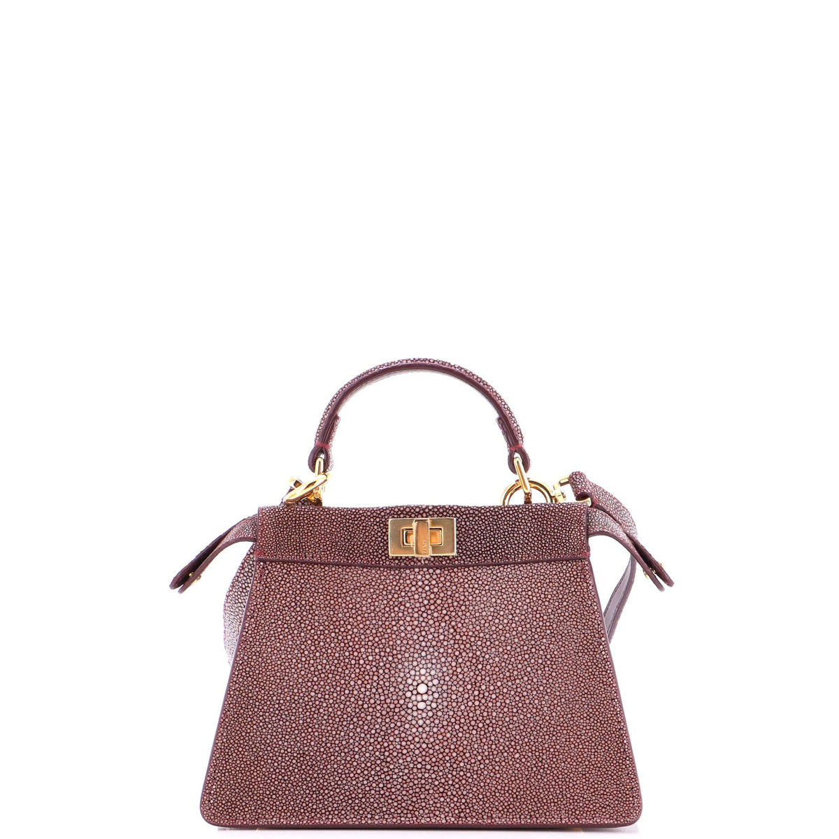 Peekaboo ISeeU Bag Stingray and Leather Petite