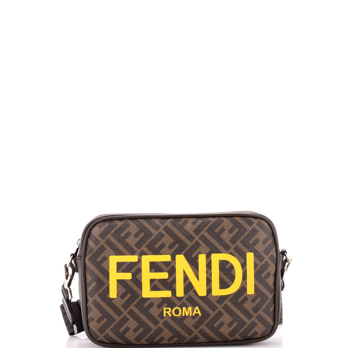 Logo Camera Case Bag Zucca Coated Canvas Medium