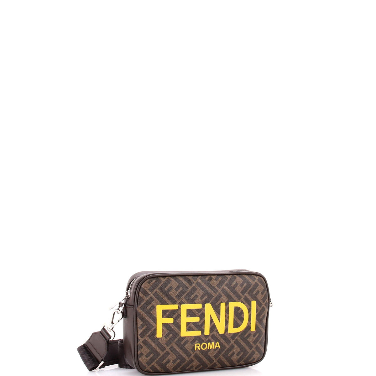 Logo Camera Case Bag Zucca Coated Canvas Medium