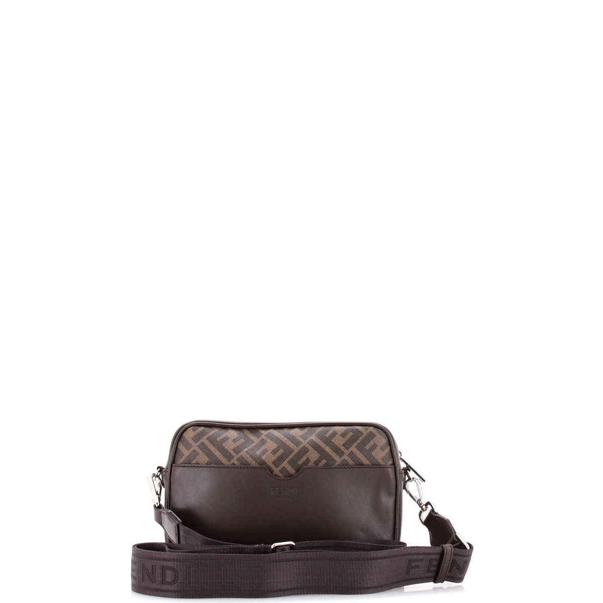 Logo Camera Case Bag Zucca Coated Canvas Medium