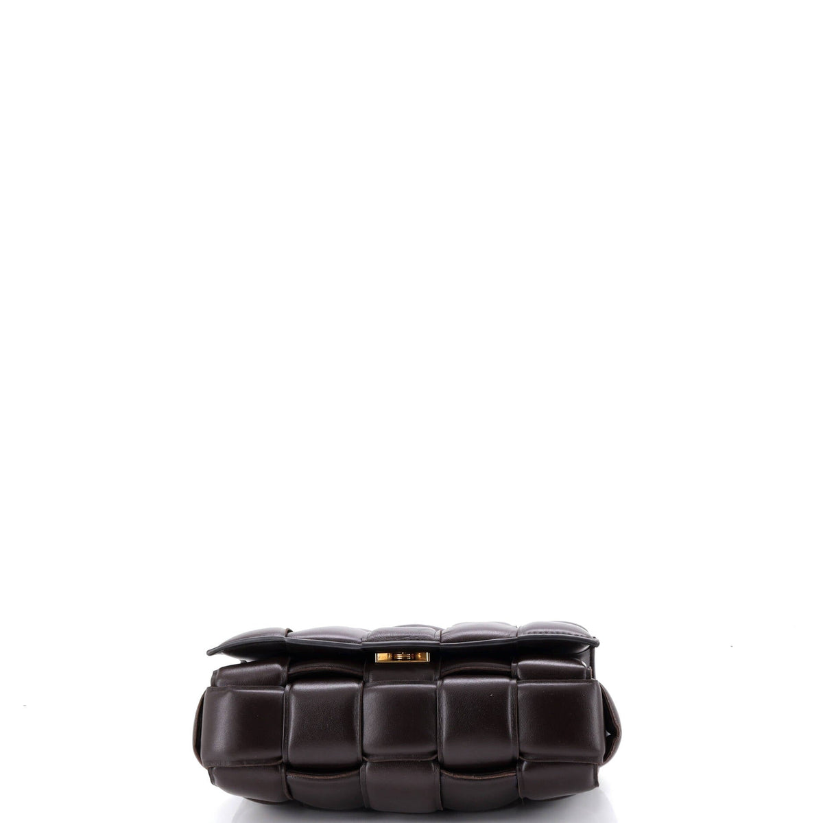 Cassette Chain Crossbody Bag Padded Maxi Intrecciato Leather