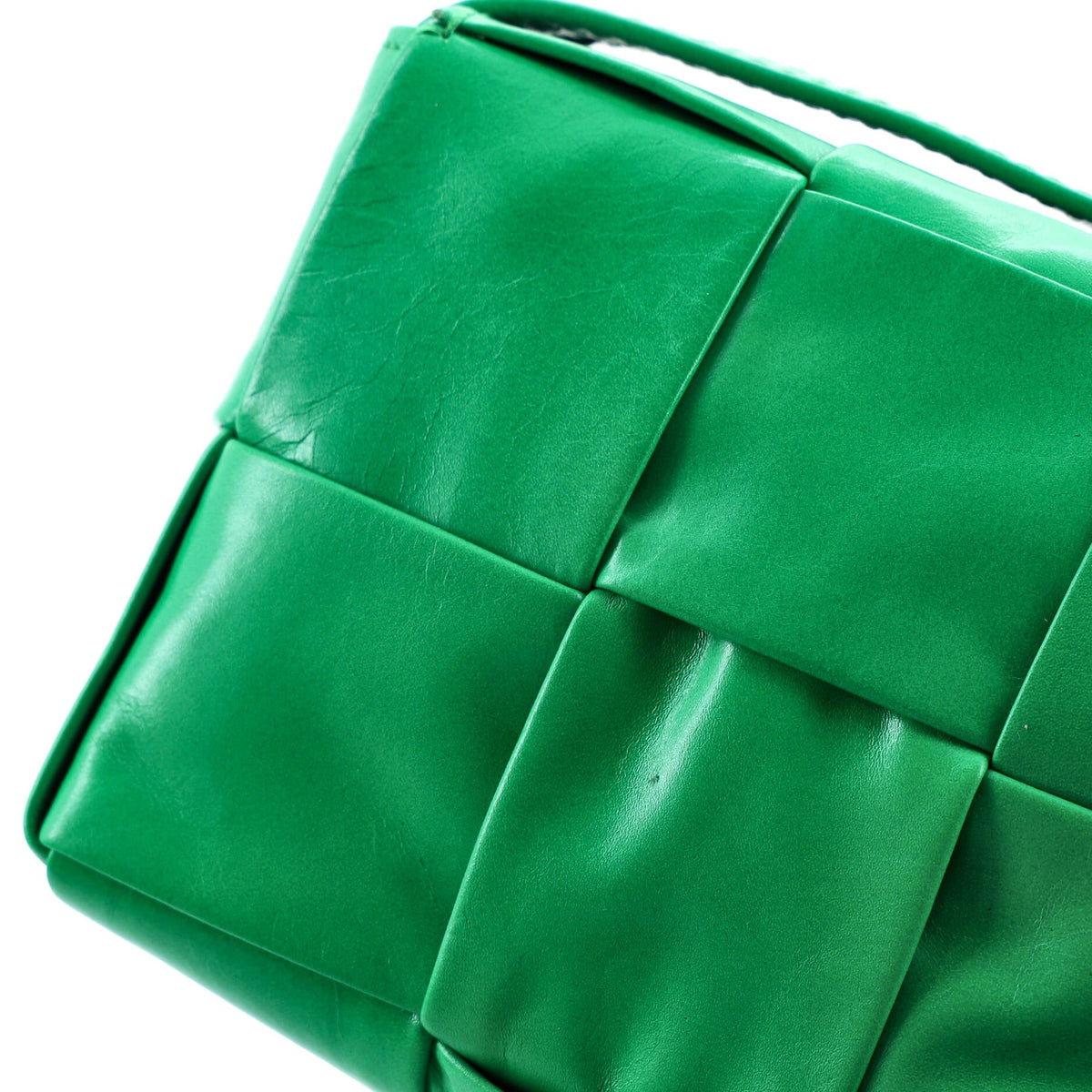 Cassette Crossbody Bag Maxi Intrecciato Leather Candy