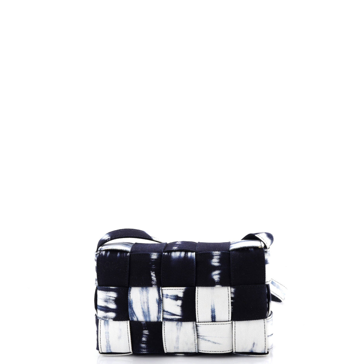 Cassette Crossbody Bag Maxi Intrecciato Denim
