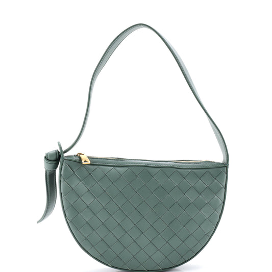 Sunrise Shoulder Bag Intrecciato Leather Mini