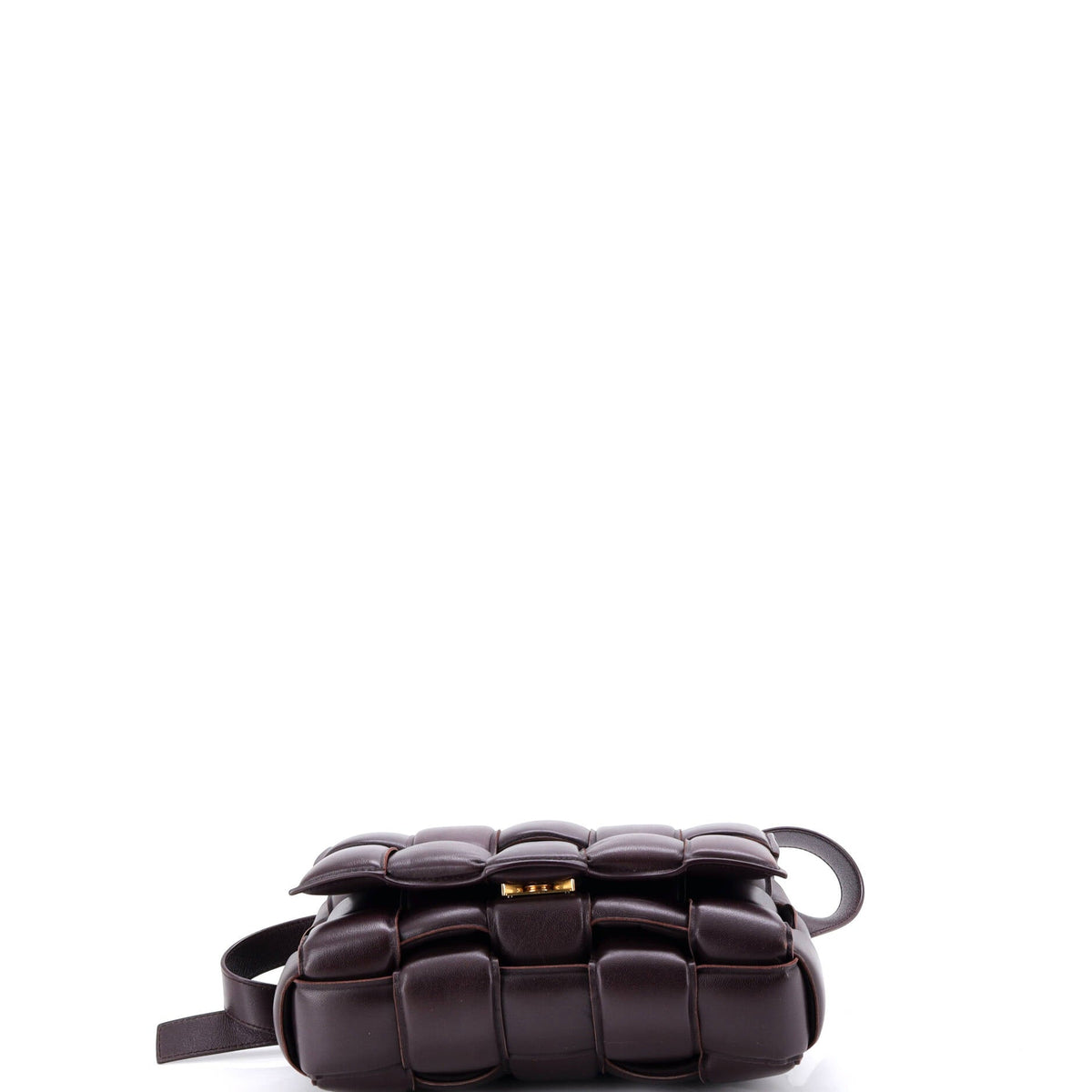 Cassette Crossbody Bag Padded Maxi Intrecciato Leather Small