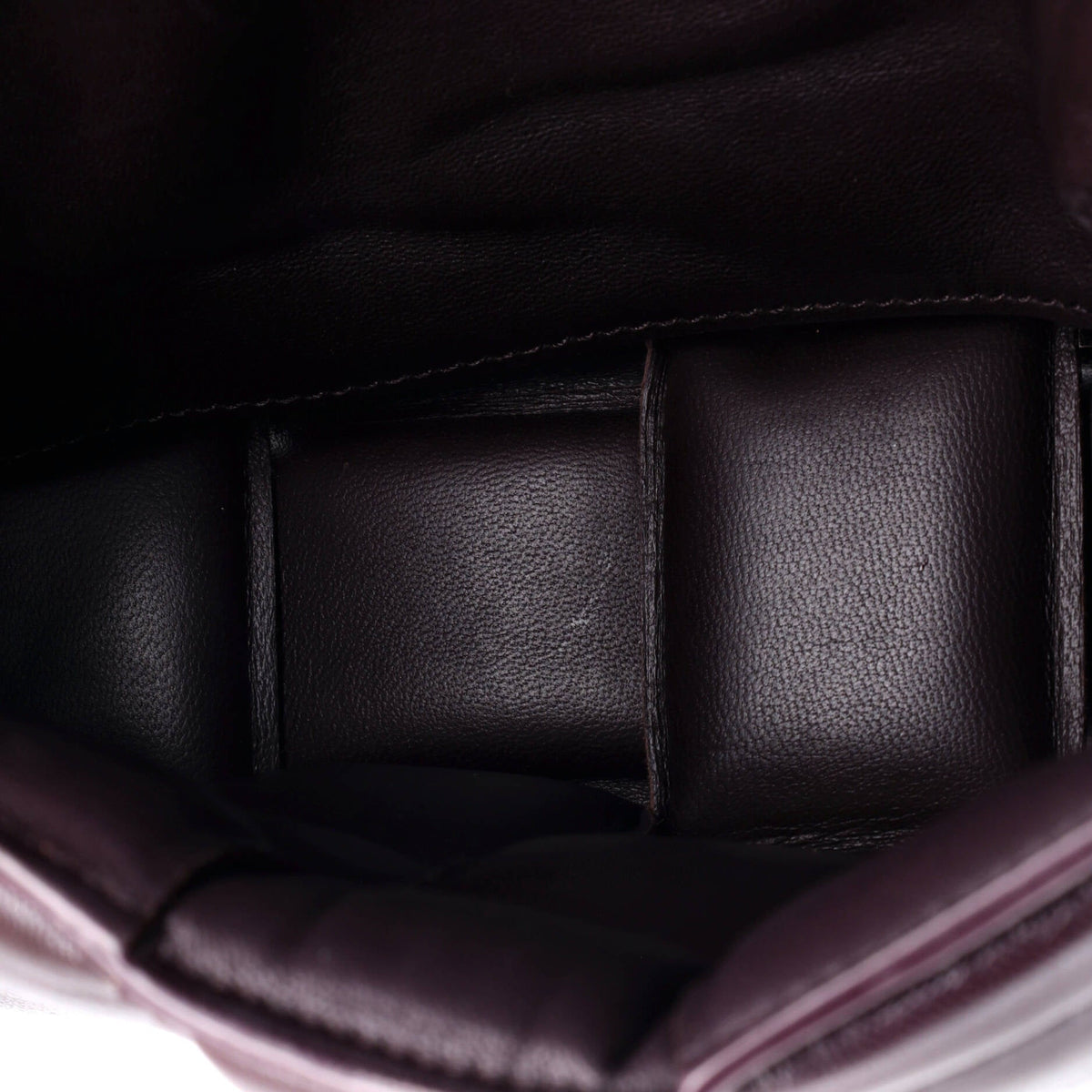 Cassette Crossbody Bag Padded Maxi Intrecciato Leather Small