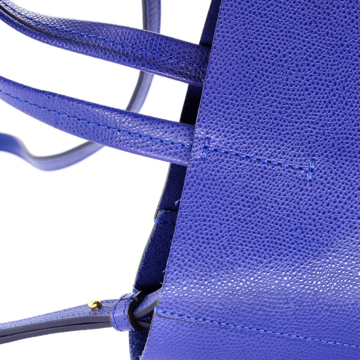 Vertical Bi-Cabas Tote Grained Calfskin Small