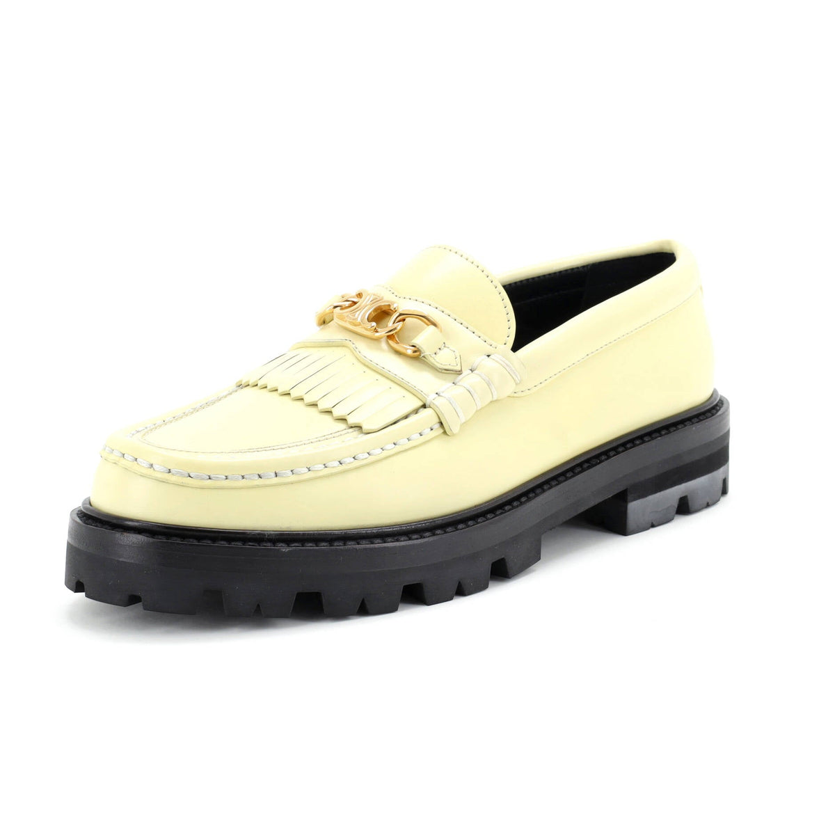 Women's Triomphe Chain Margaret Loafers Leather