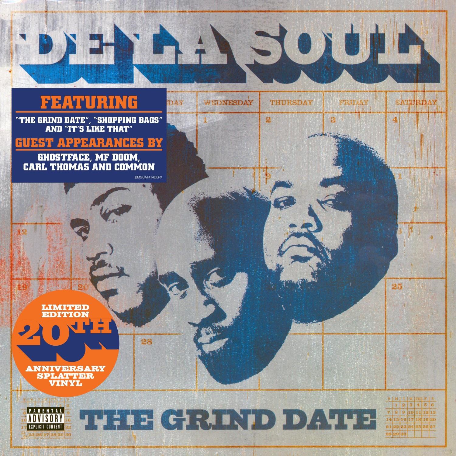De La Soul - The Grind Date 20th Anniversary Edition 2x Clear & Blue Splatter Vinyl LP