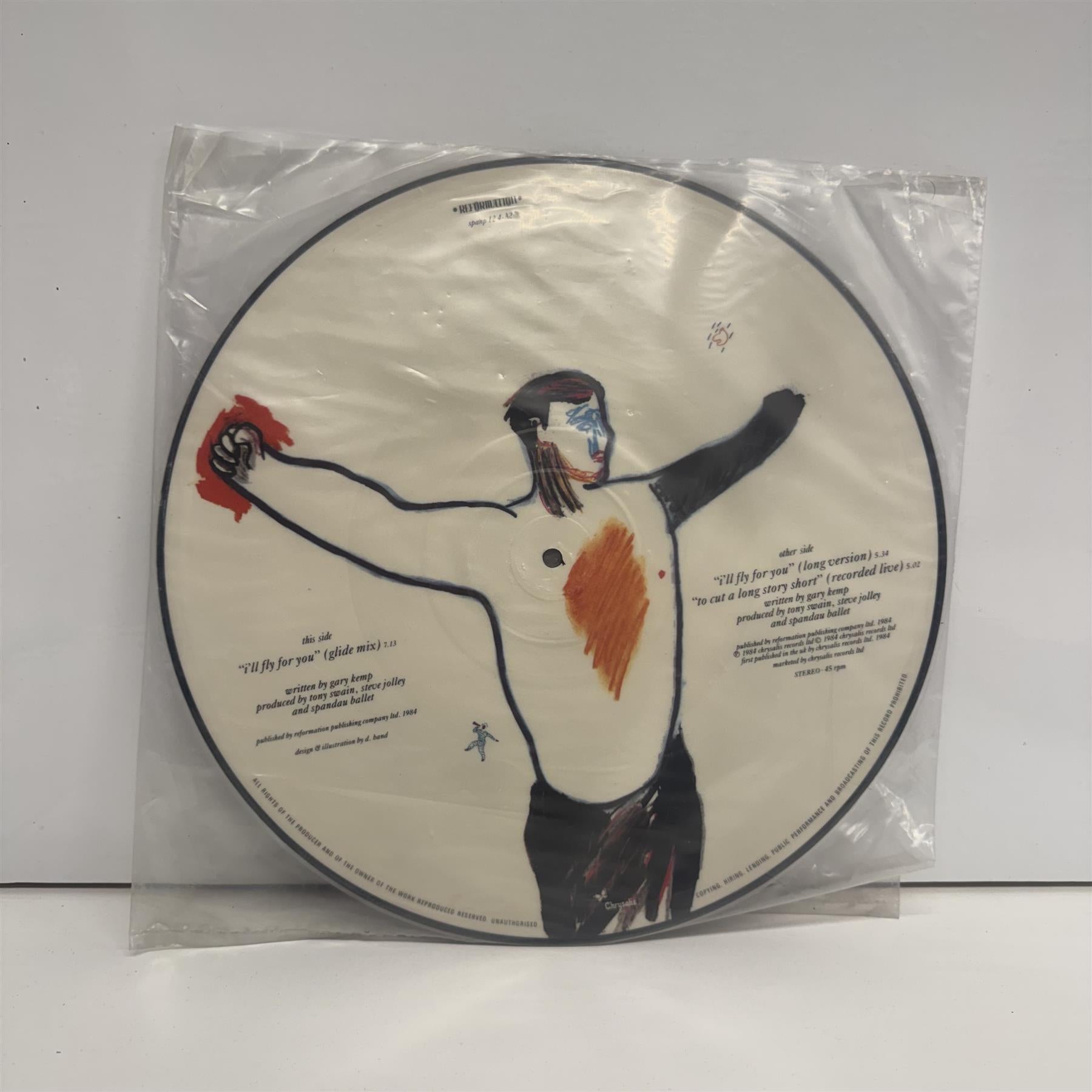 Spandau Ballet - I'll Fly For You 12" Picture Disc Vinyl Single