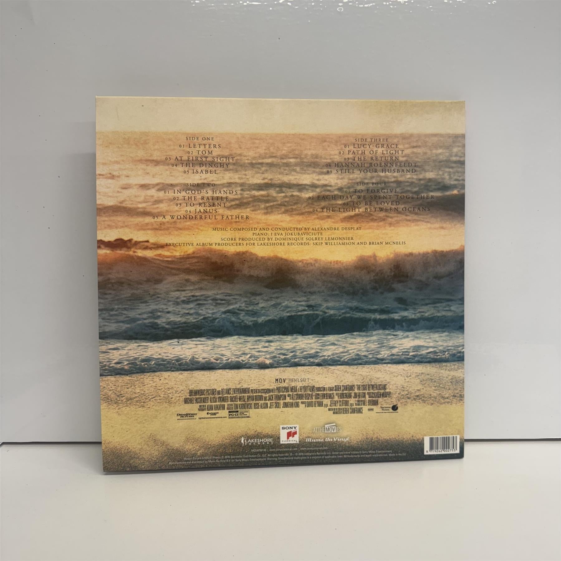 The Light Between Oceans (Original Soundtrack) - Alexandre Desplat Limited Edition 2x Ocean Blue Vinyl LP