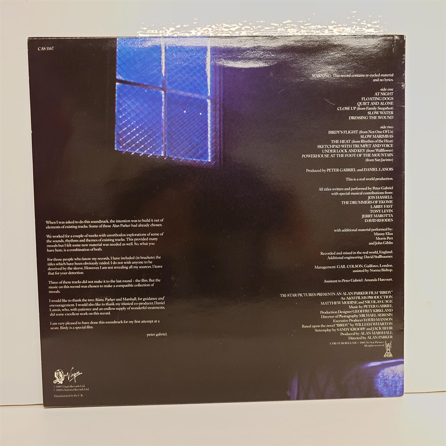 Birdy - Peter Gabriel Vinyl LP