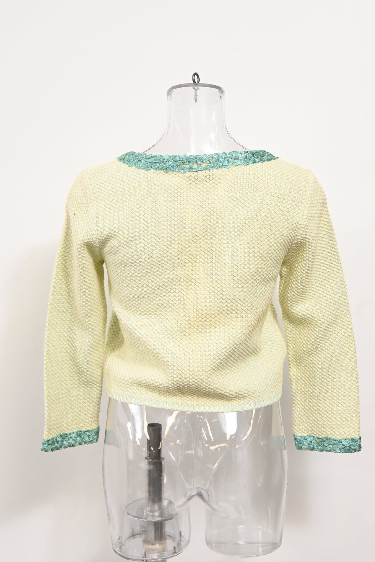 Fendi Knitted Embellished-Buttons Cardigan in Yellow Cotton