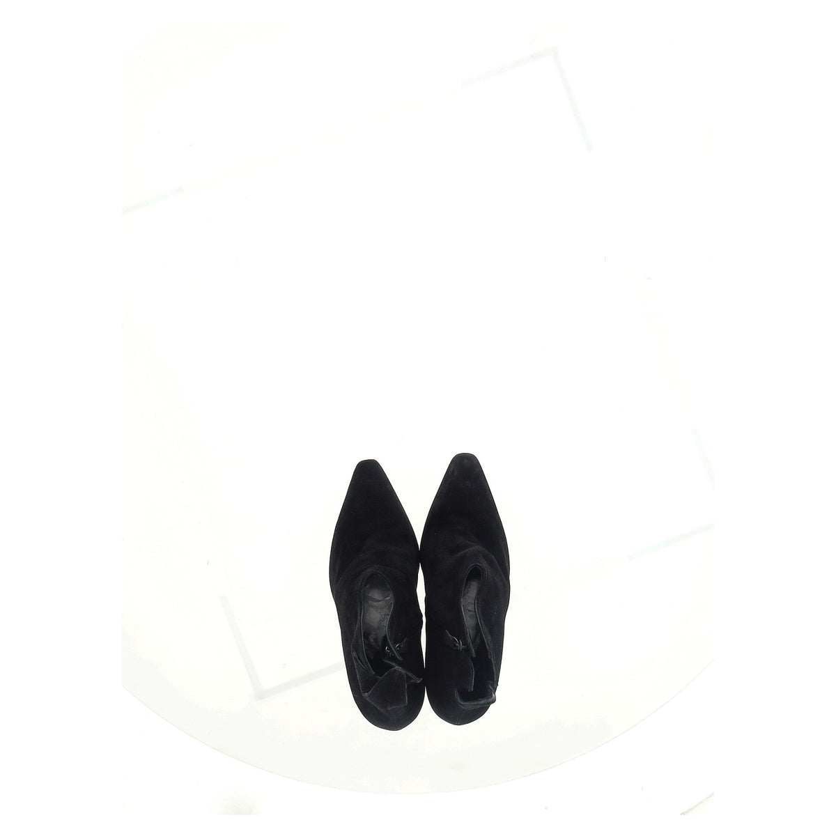 Bottega Veneta Flame Heeled Ankle Boots in Black Suede