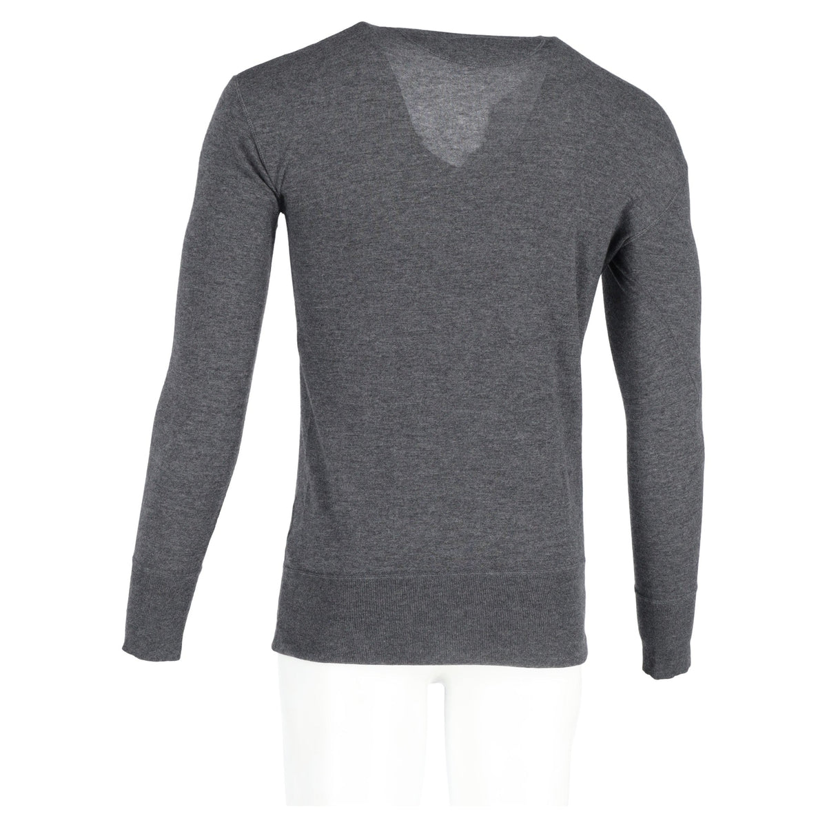 Bottega Veneta Half-Buttoned Sweater in Grey Wool