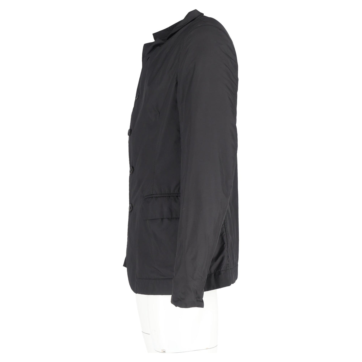 Bottega Veneta Single-Breasted Blazer in Black Nylon