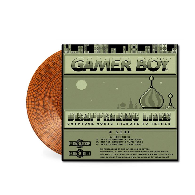 Disappearing Lines: The Music Of Tetris - Gamer Boy 12" Translucent Orange Vinyl Single Zoetrope B-Side