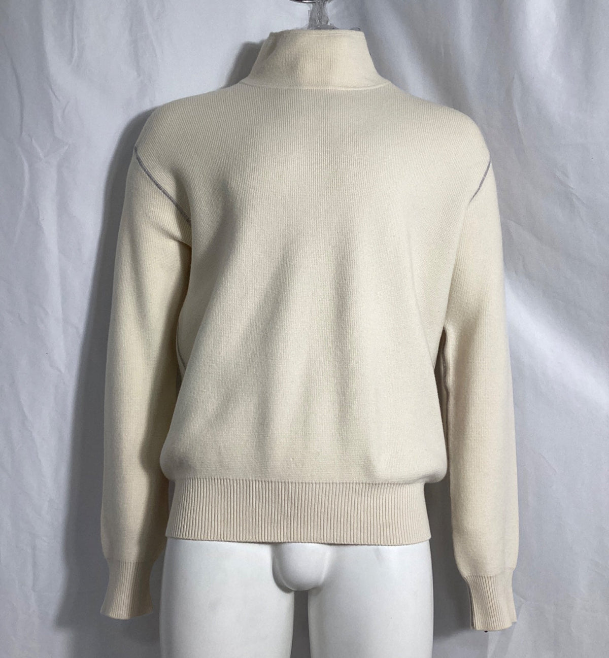 Bottega Veneta Turtleneck Sweater in Cream Wool