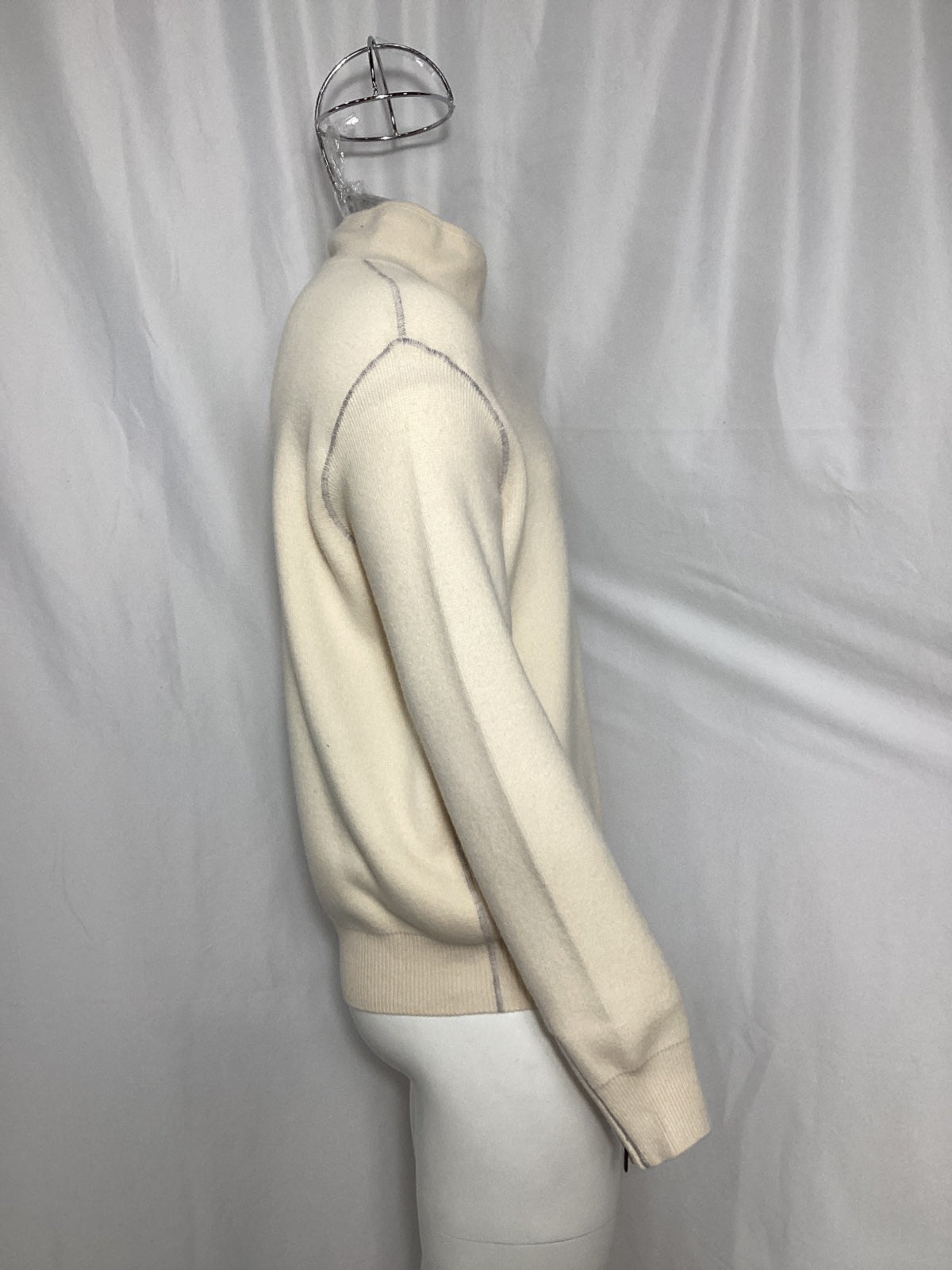 Bottega Veneta Turtleneck Sweater in Cream Wool