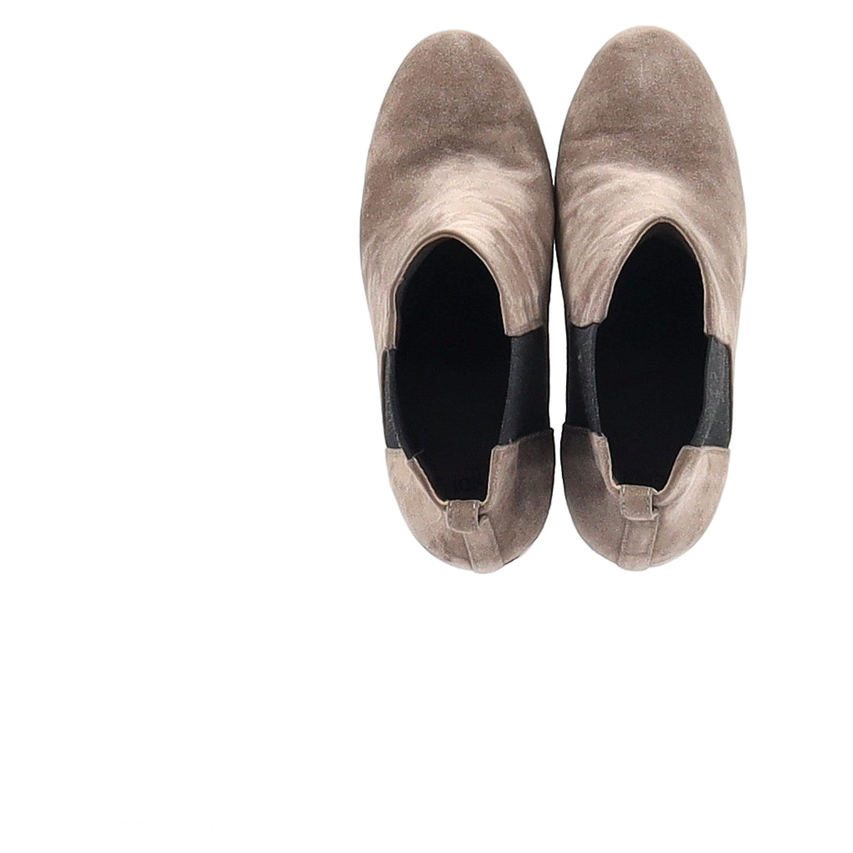 Fendi High-Heeled Chelsea Boots in Brown Suede