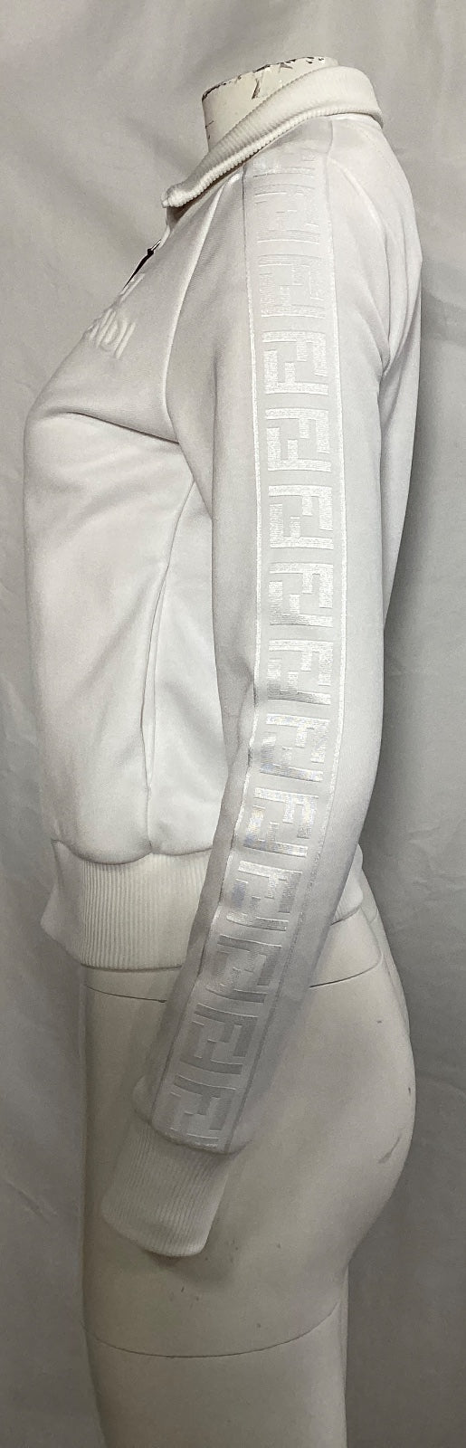 Fendi Track Jacket in White Cotton