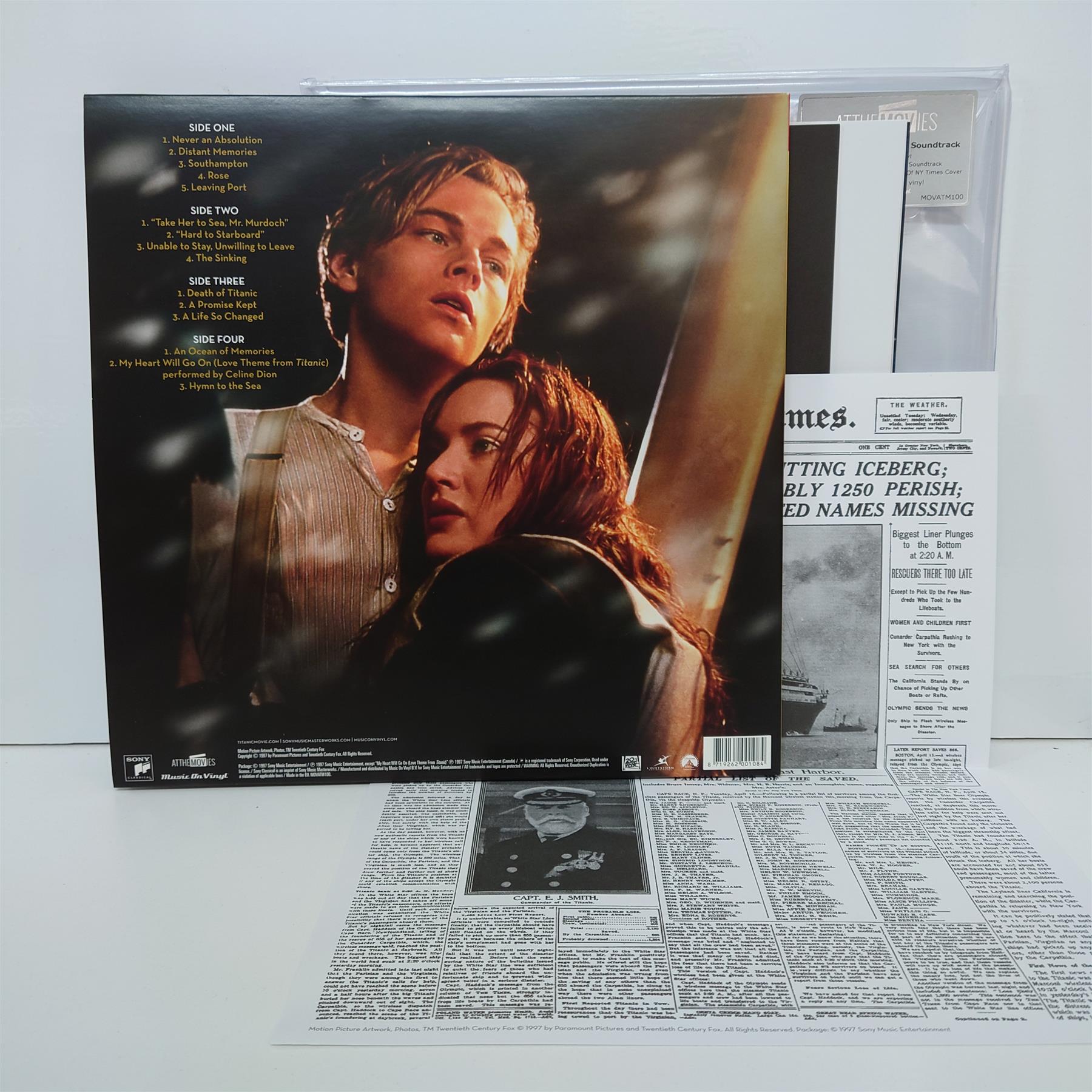 Titanic (Music From The Motion Picture) - James Horner 2x 180G Vinyl LP Reissue