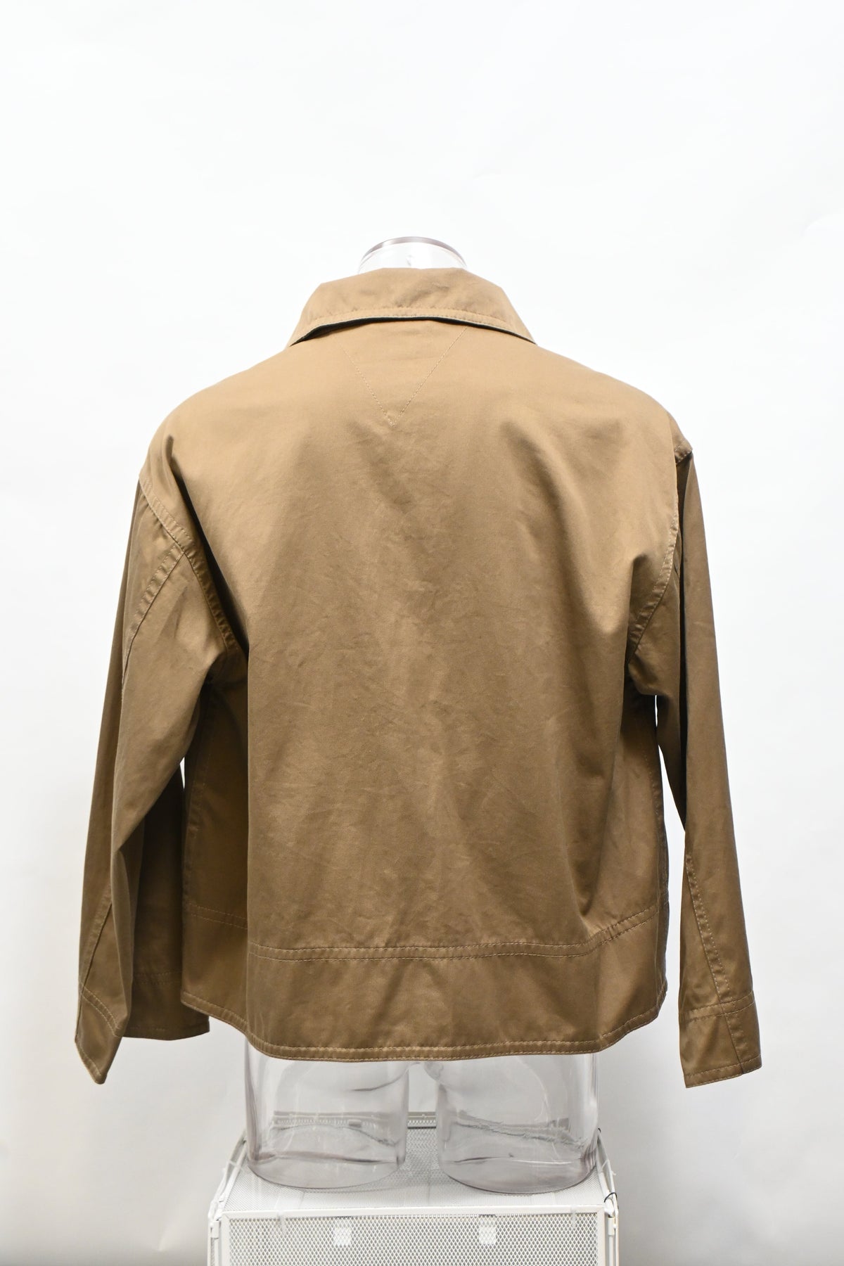 Bottega Veneta Half-Zip Jacket in Brown Cotton
