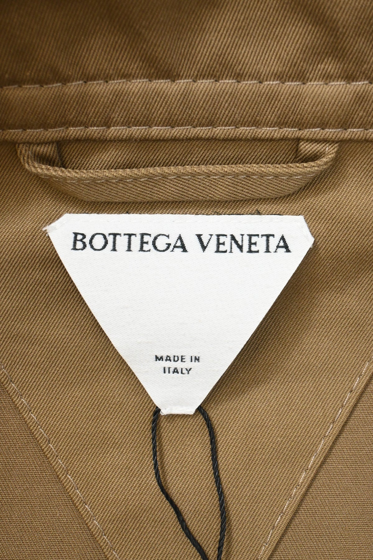 Bottega Veneta Half-Zip Jacket in Brown Cotton