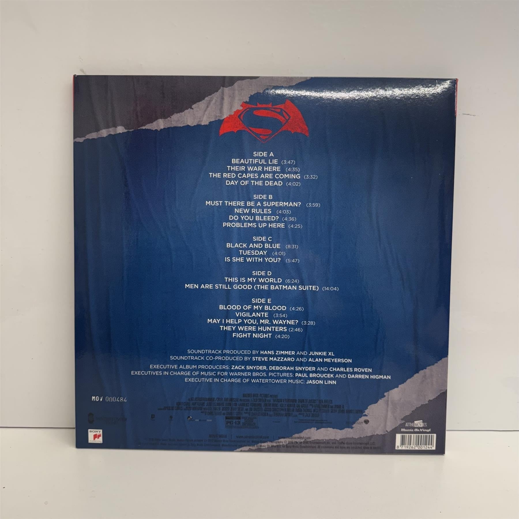 Batman V Superman: Dawn Of Justice (Original Motion Picture Soundtrack) - Hans Zimmer Limited Edition 3x 180G Red / Blue / Black Vinyl LP