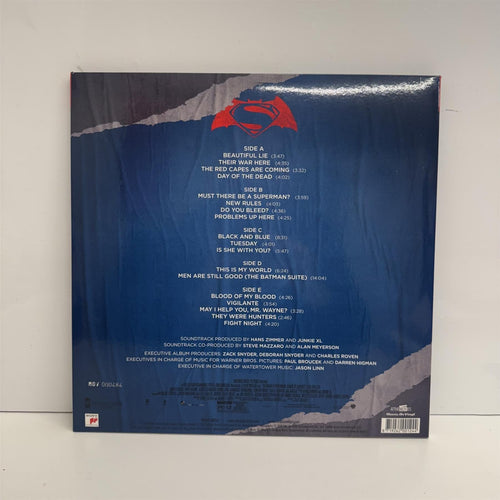 Batman V Superman: Dawn Of Justice (Original Motion Picture Soundtrack) - Hans Zimmer Limited Edition 3x 180G Red / Blue / Black Vinyl LP