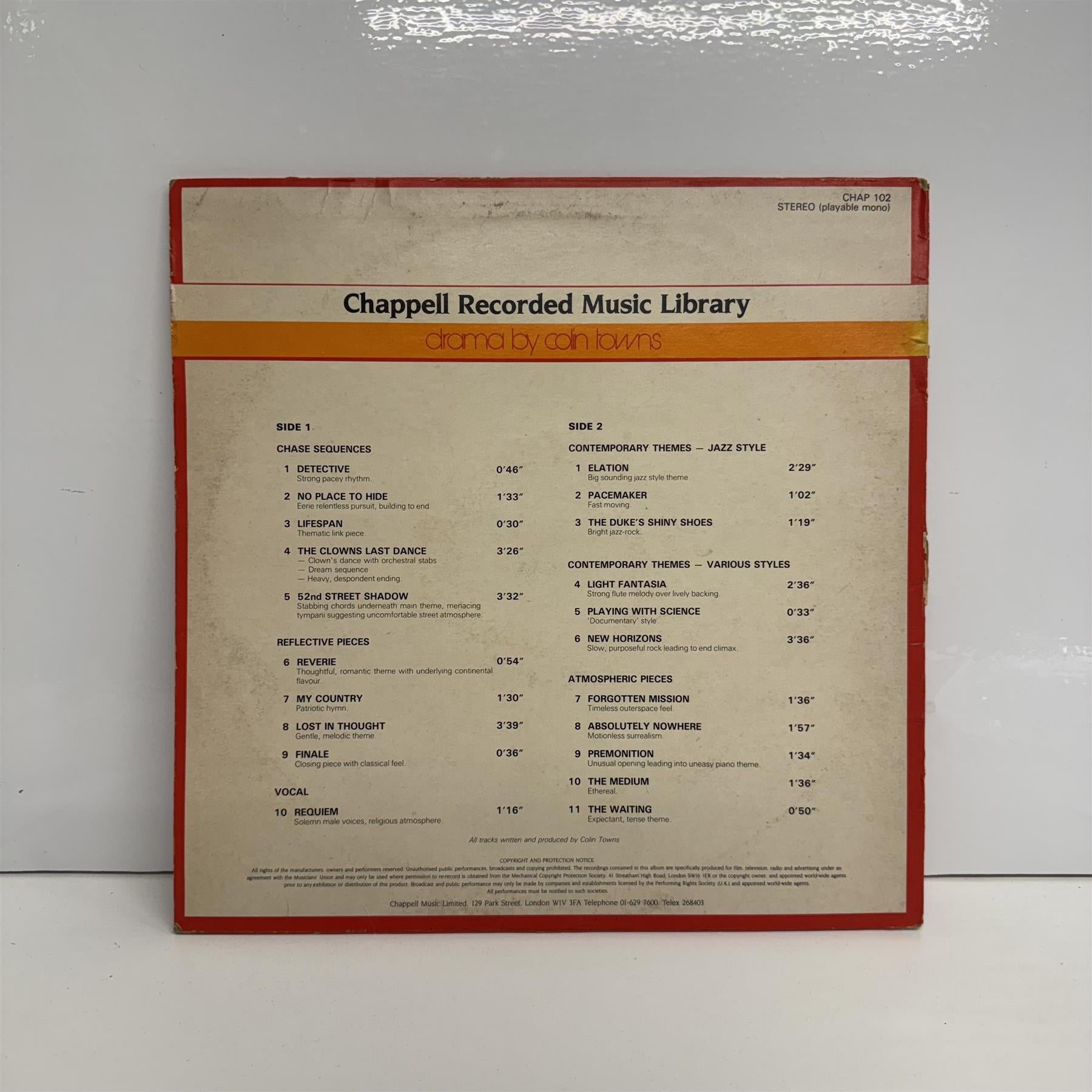 Drama - Colin Towns Vinyl LP