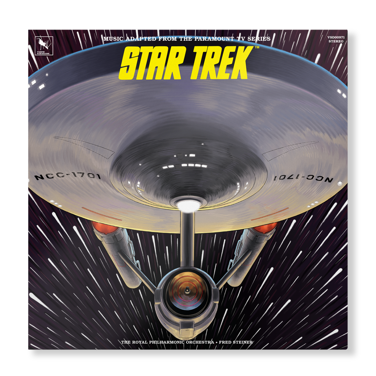 Star Trek: Music Adapted from the Paramount TV Series - Fred Steiner & The Royal Philharmonic Orchestra 2x Clear Vinyl LP