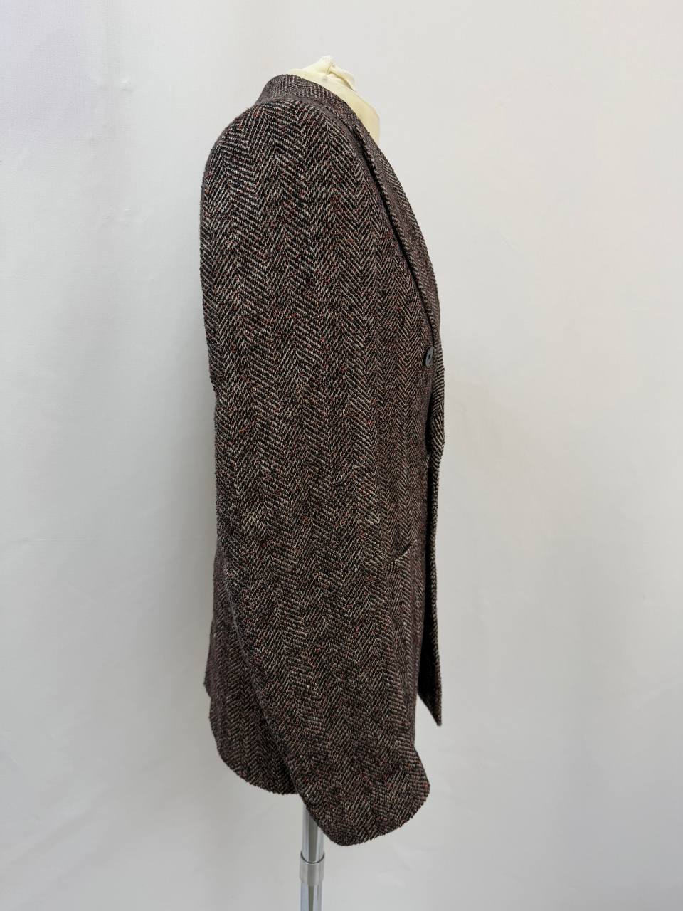 Bottega Veneta Double Breasted Blazer in Brown Wool