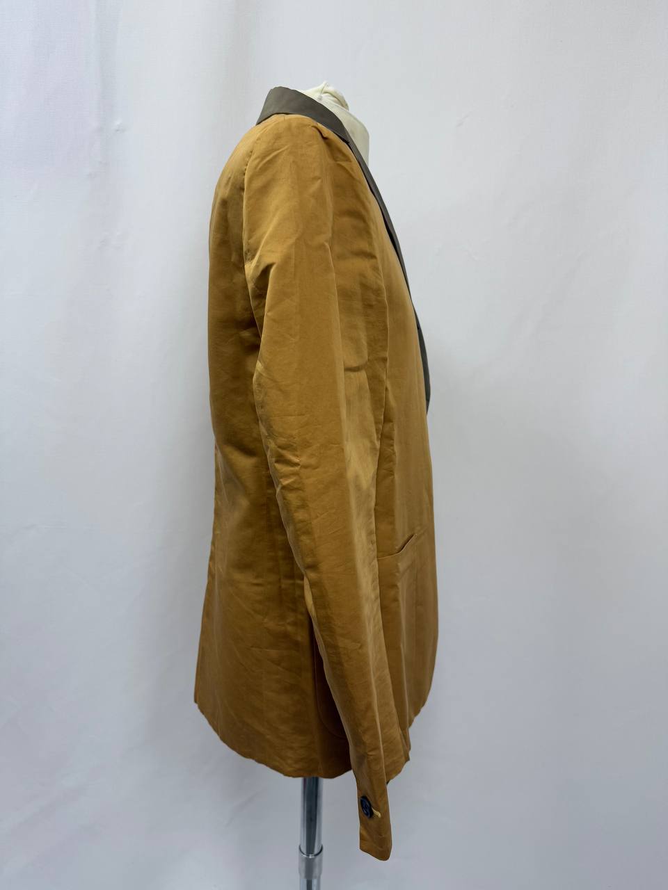 Fendi Single-Breasted Reversible Blazer in Brown Cotton
