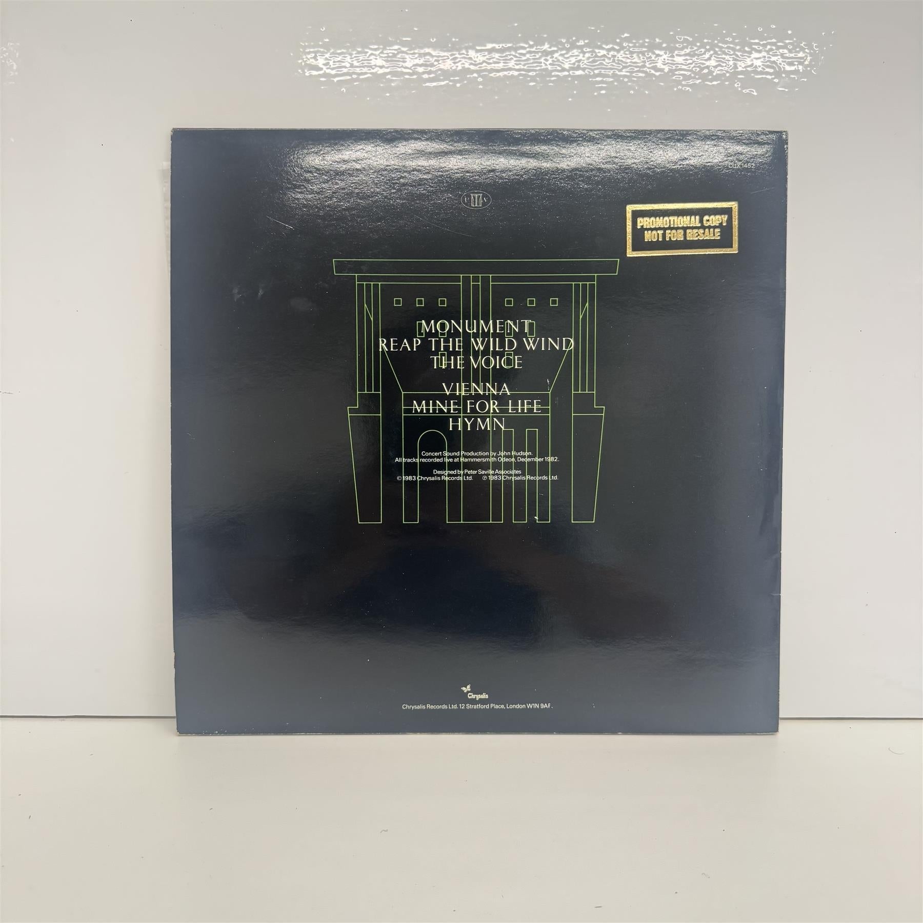 Ultravox - Monument The Soundtrack Vinyl LP